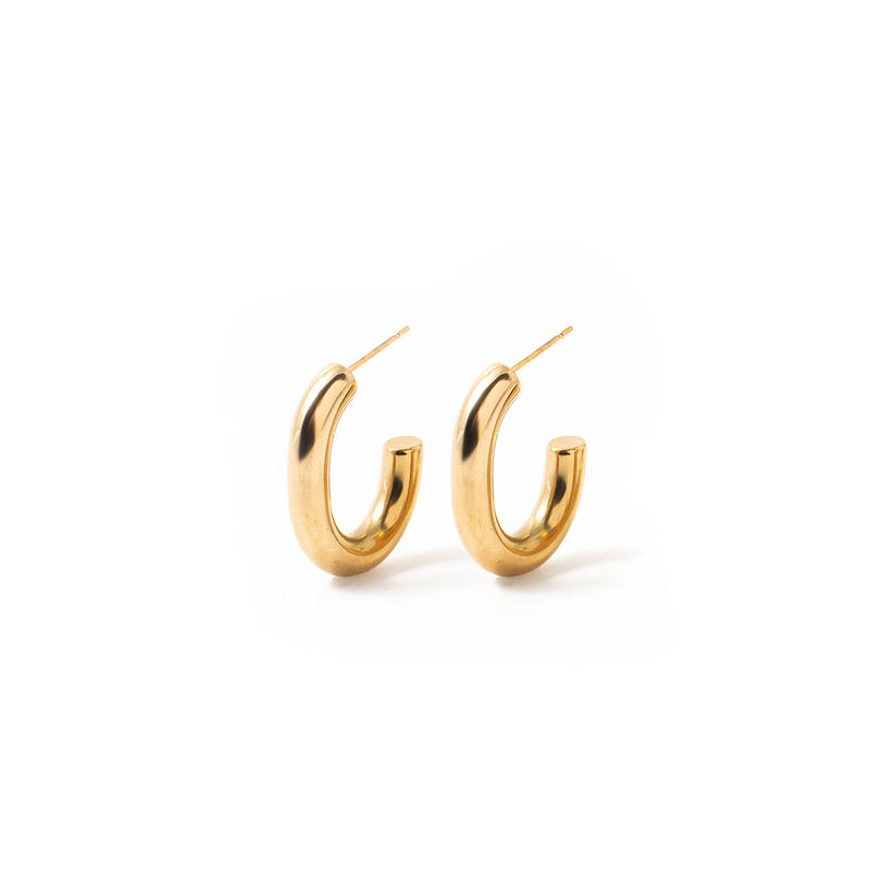 Gold Pipe Hoops