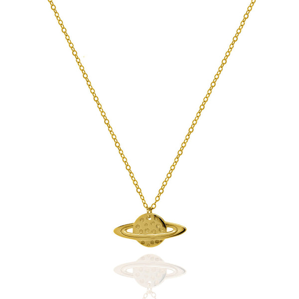 Gold Vermeil Planet Necklace