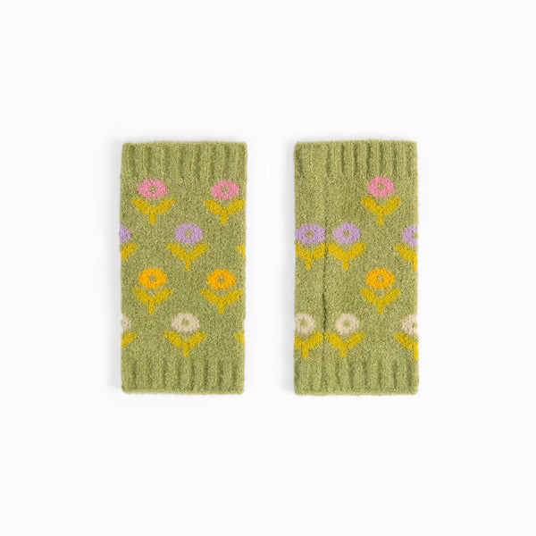 Willow Ditsy Flower Wrist Warmers
