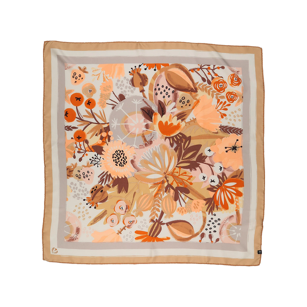 Floral Explosion Silk Square