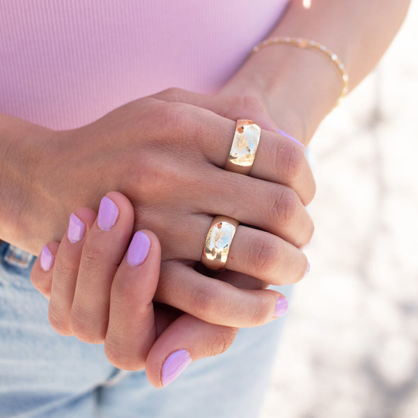 Gold Plated Domed Ring