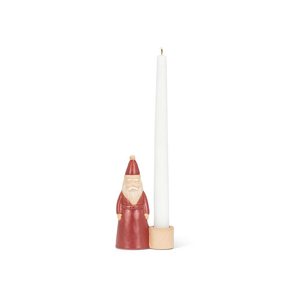 Standing Santa Taper Candle Holder