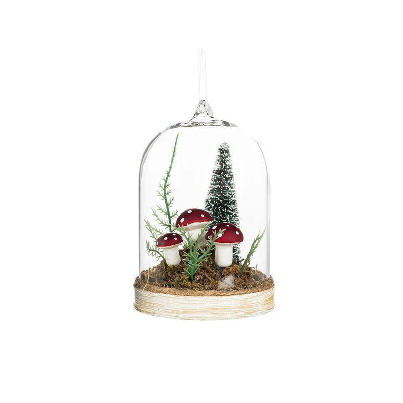 Mushroom in Forest Dome Ornament