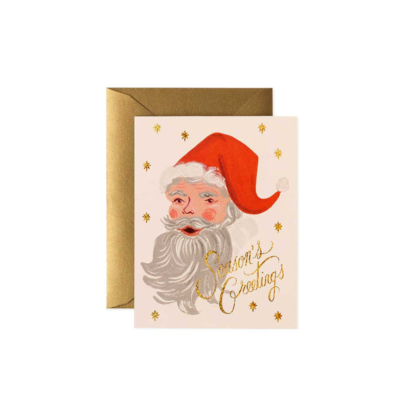 Season's Greetings Santa Card