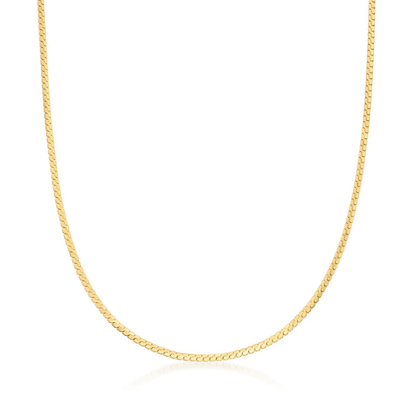 Gold Vermeil Serpentine Chain