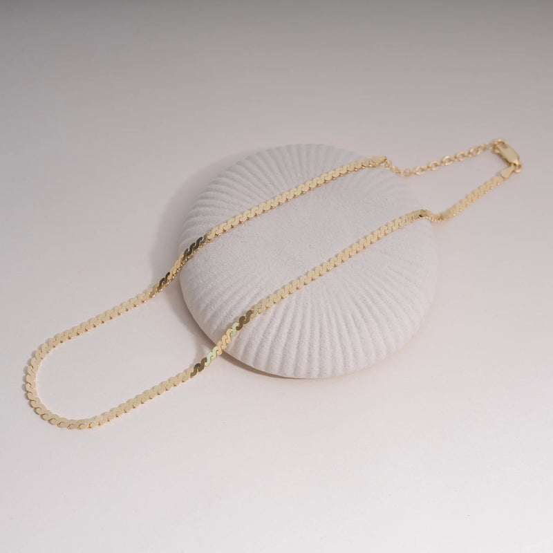 Gold Vermeil Serpentine Chain