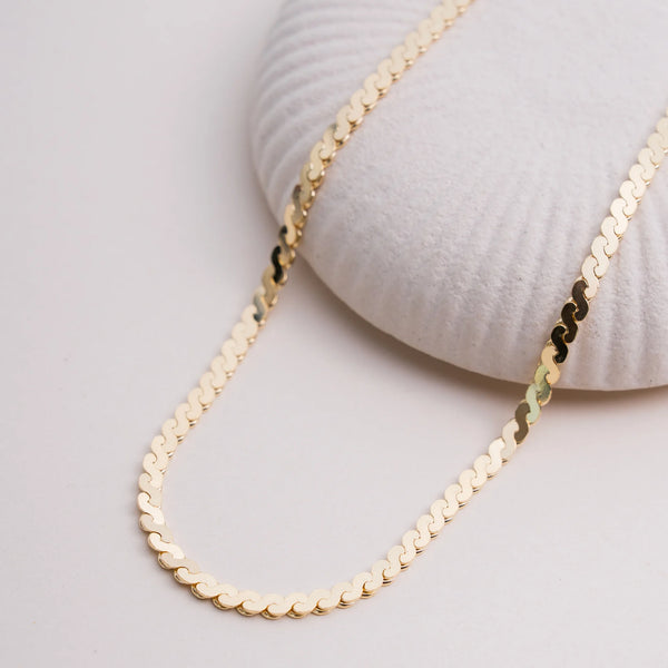 Gold Vermeil Serpentine Chain