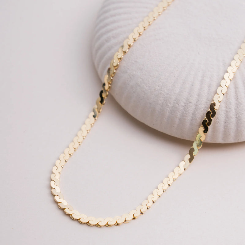 Gold Vermeil Serpentine Chain