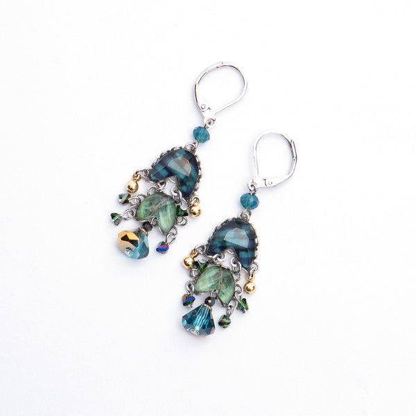 Emerald Reflection Set, Silvenia Earrings