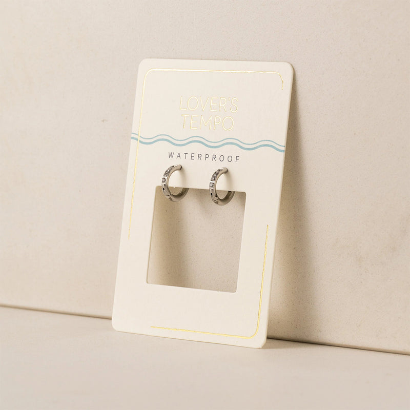 Silver Evie 10mm Huggie Hoop Earrings