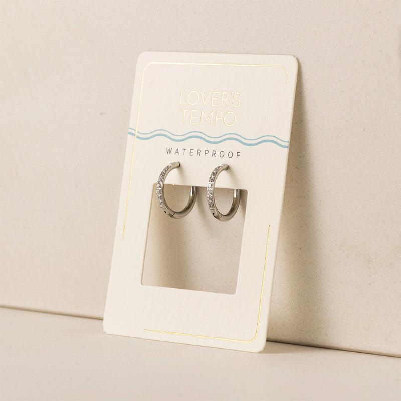 Silver Evie 15mm Huggie Hoop Earrings