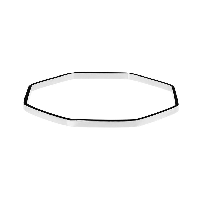 Rhodium Plated Jerry Bangle