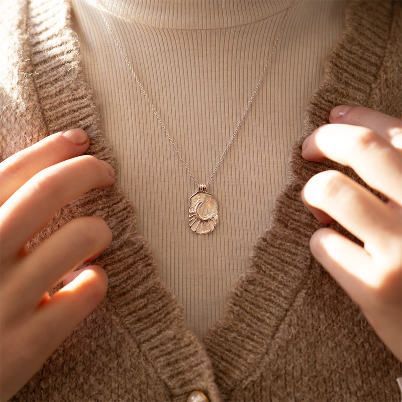 Moon Stamp Necklace