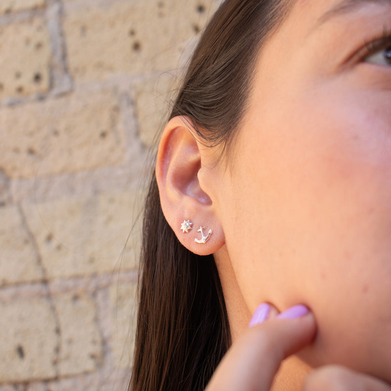 Silver Anchor Studs