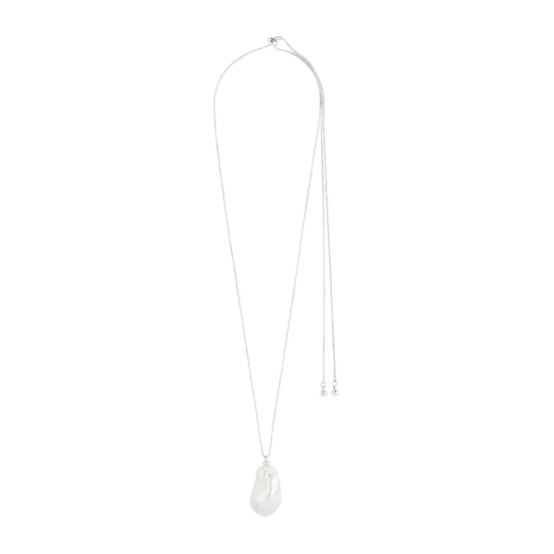 Sky Silver Plated Pearl Necklace