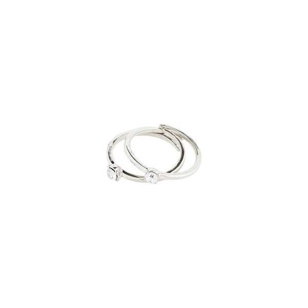 Sky Silver Plated Ring Set