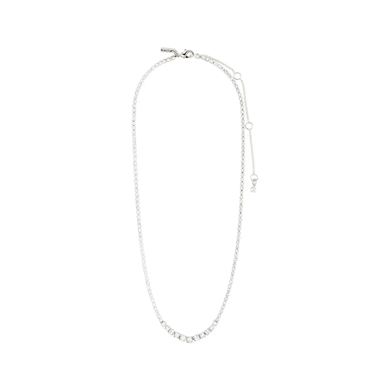 Sky Silver Plated Crystal Necklace