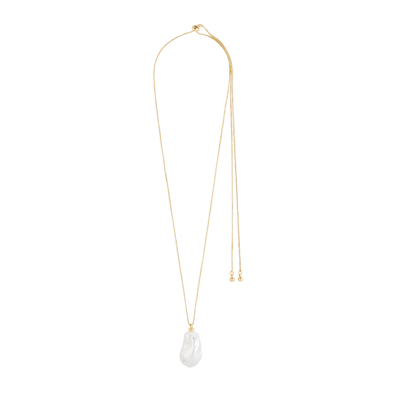 Sky Gold Plated Pearl Necklace