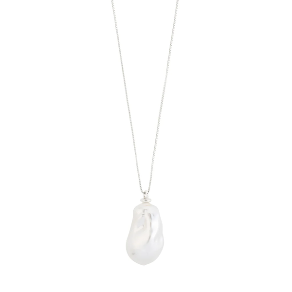 Sky Silver Plated Pearl Necklace