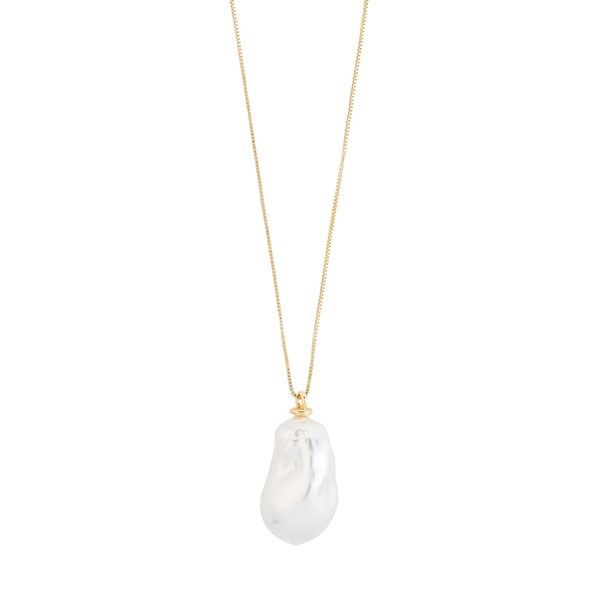 Sky Gold Plated Pearl Necklace