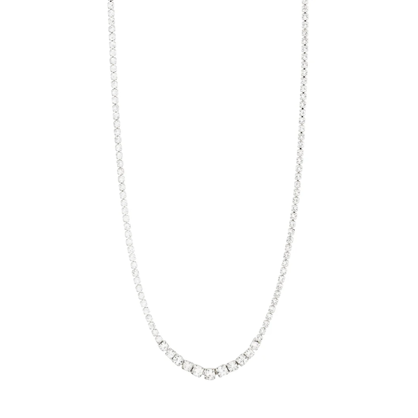 Sky Silver Plated Crystal Necklace