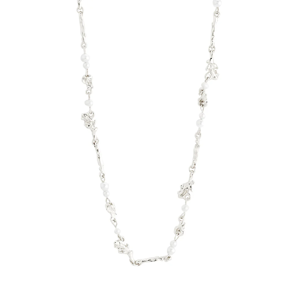 Sloan Silver Plated Pearl Necklace