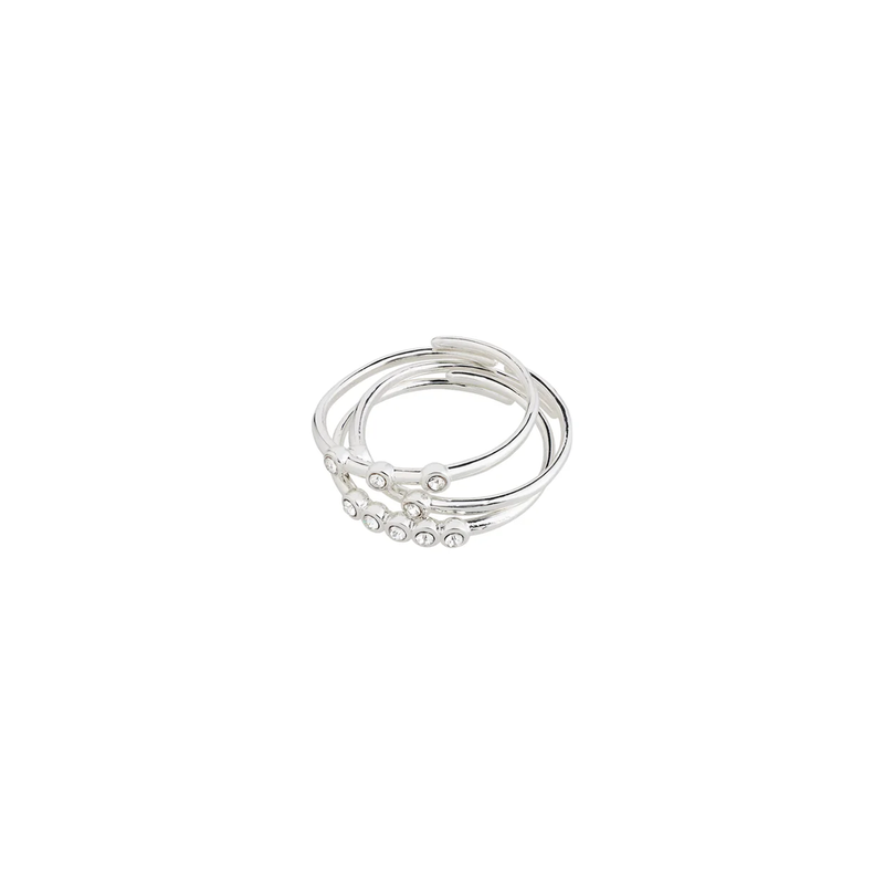 Sloan Silver Plated Ring Set