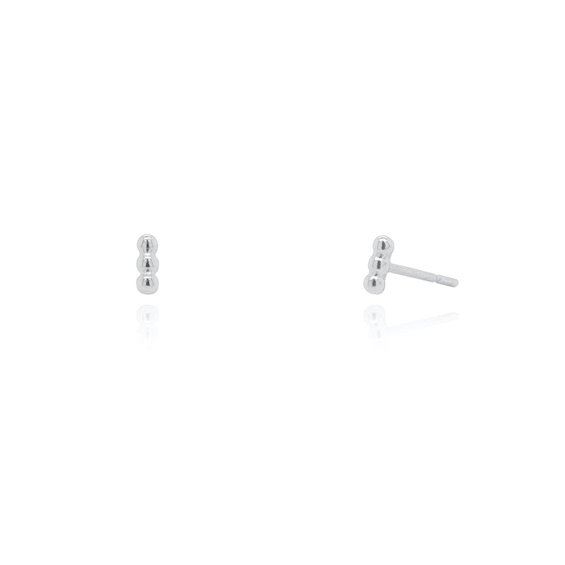 Gold Plated Three Dot Studs
