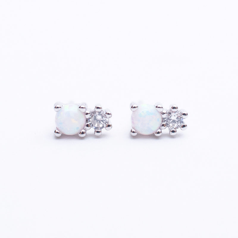 Opal & Cubic Studs