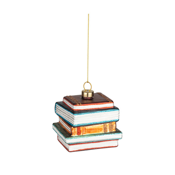 Stacked Books Ornament