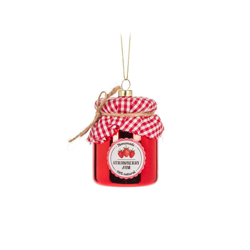 Strawberry Jam Jar Ornament