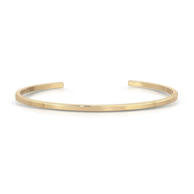 Gold Plated Simple Thin Square Cuff