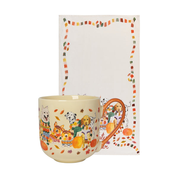 Sweater Weather Christmas Mug and Dishtowel - Set of 2