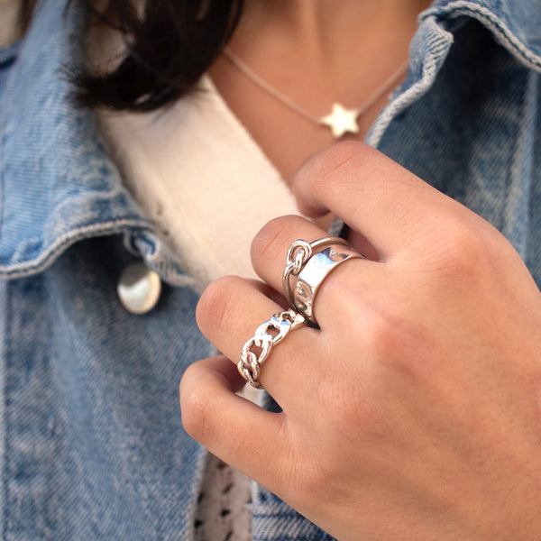 Silver Chain Ring