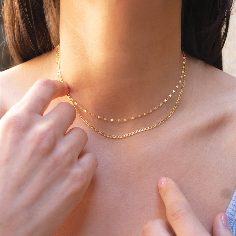 Gold Vermeil Anchor Chain Necklace