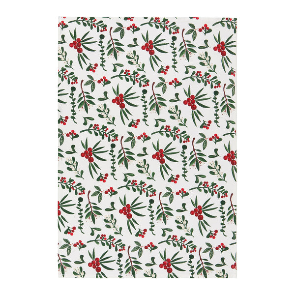 Winterberry Baker's Floursack Christmas Dishtowels - Set of 3