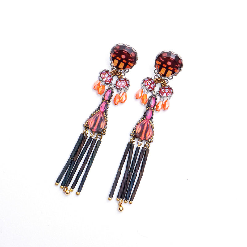 Rosy Clay Set, Traffelle Earrings