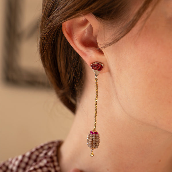 Velora Earrings - Berry Blush Set