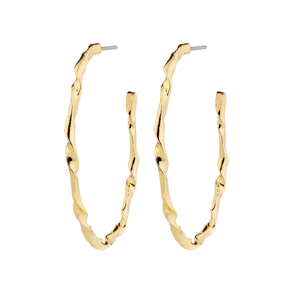 Wyatt Gold Plated Hoops