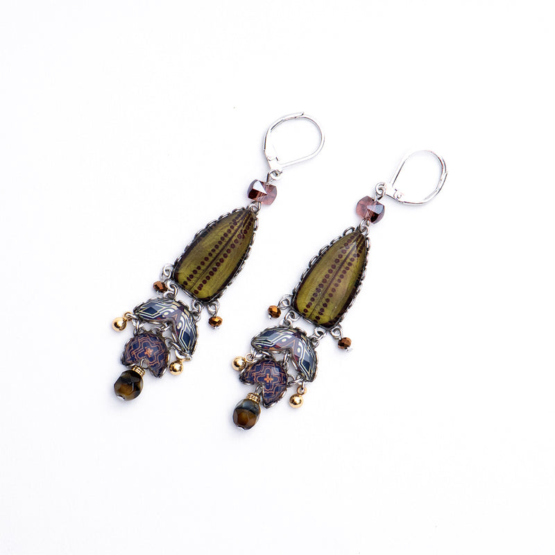 Golden Dunes Set, Zemaria Earrings