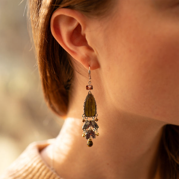 Golden Dunes Set, Zemaria Earrings