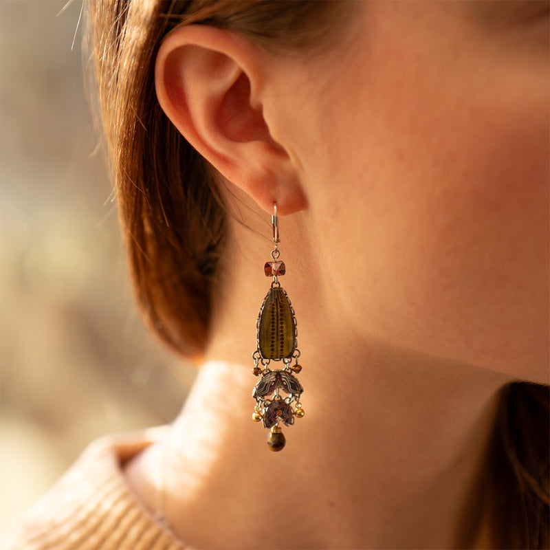 Golden Dunes Set, Zemaria Earrings