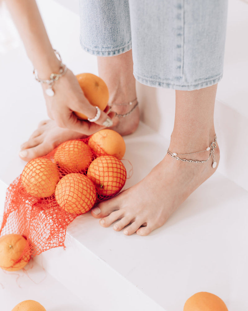 Silver Frisco Anklet