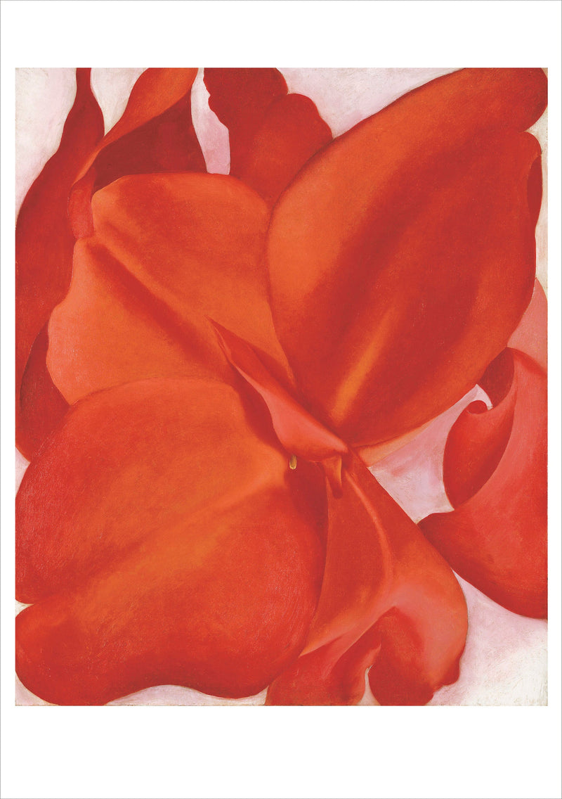 Georgia O'Keeffe Red Blank Notecard Set