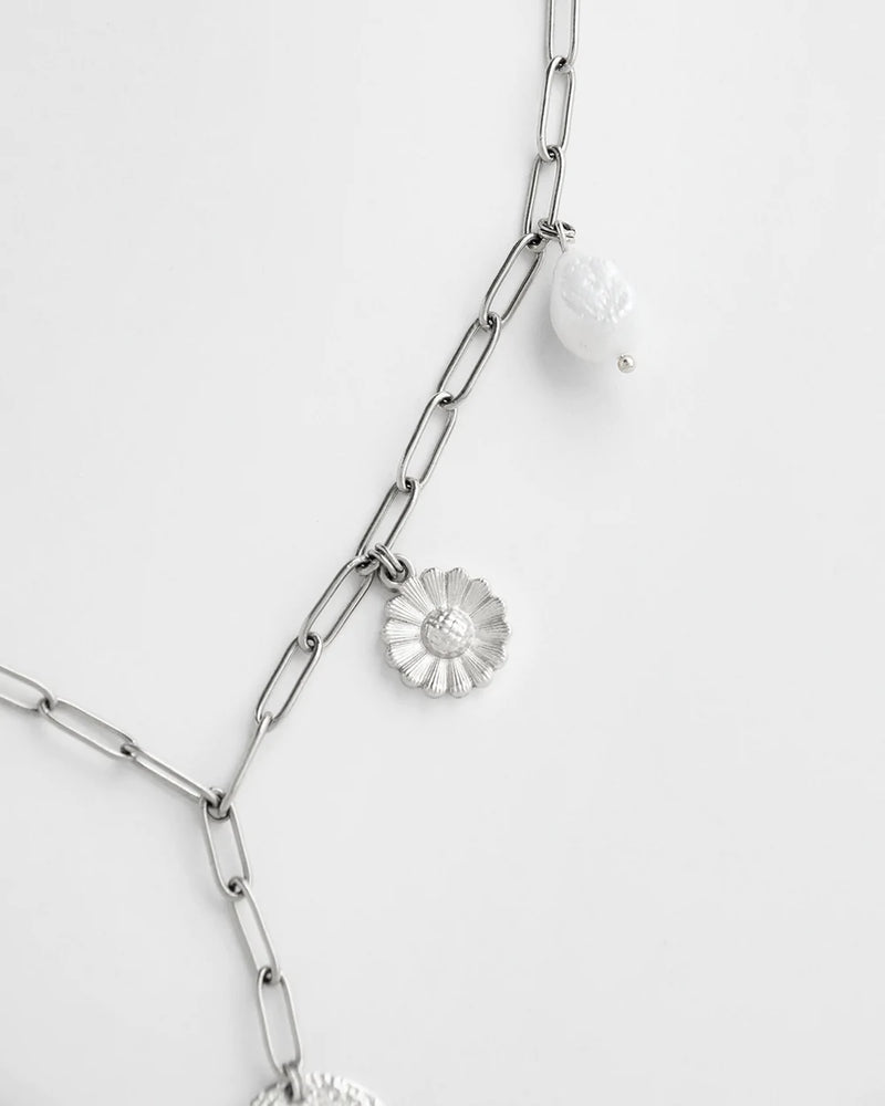 Silver Plated Botani Necklace