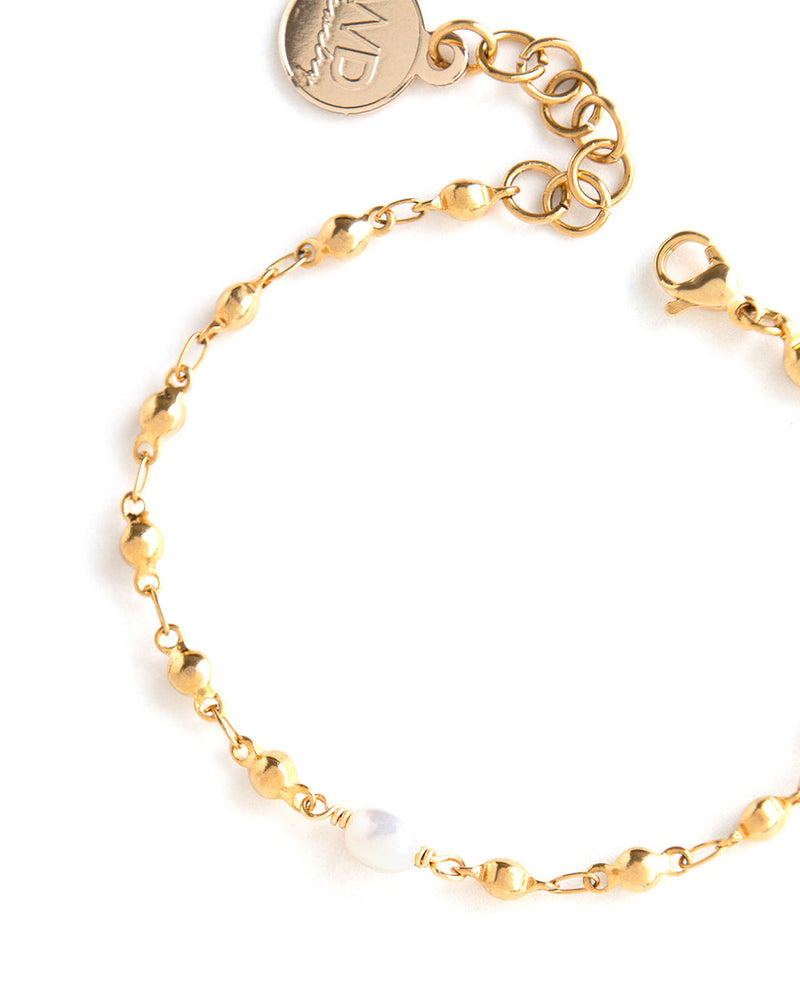 Gold Plated Alive Pearl Bracelet