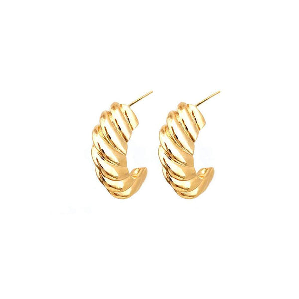 Gold Plated Cresson Hoops