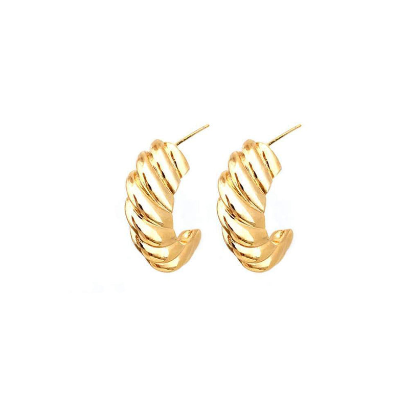 Gold Plated Cresson Hoops