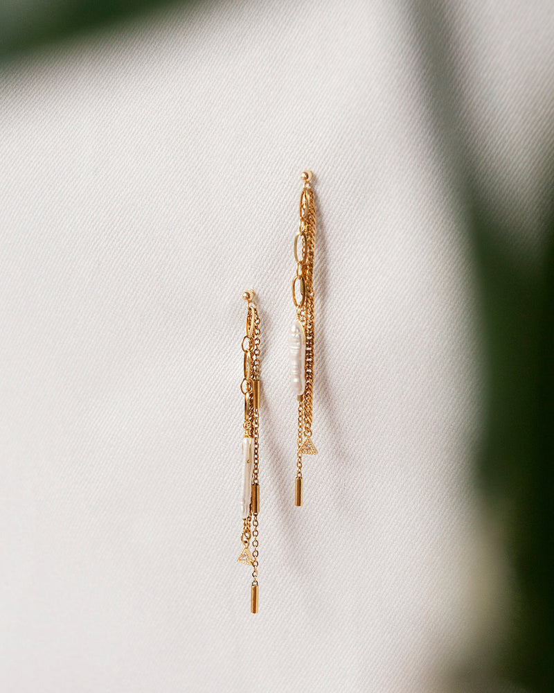 Gold Trellis Earrings