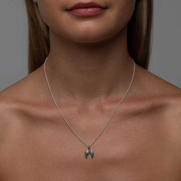 Rose Gold Vermeil Double Wing Necklace